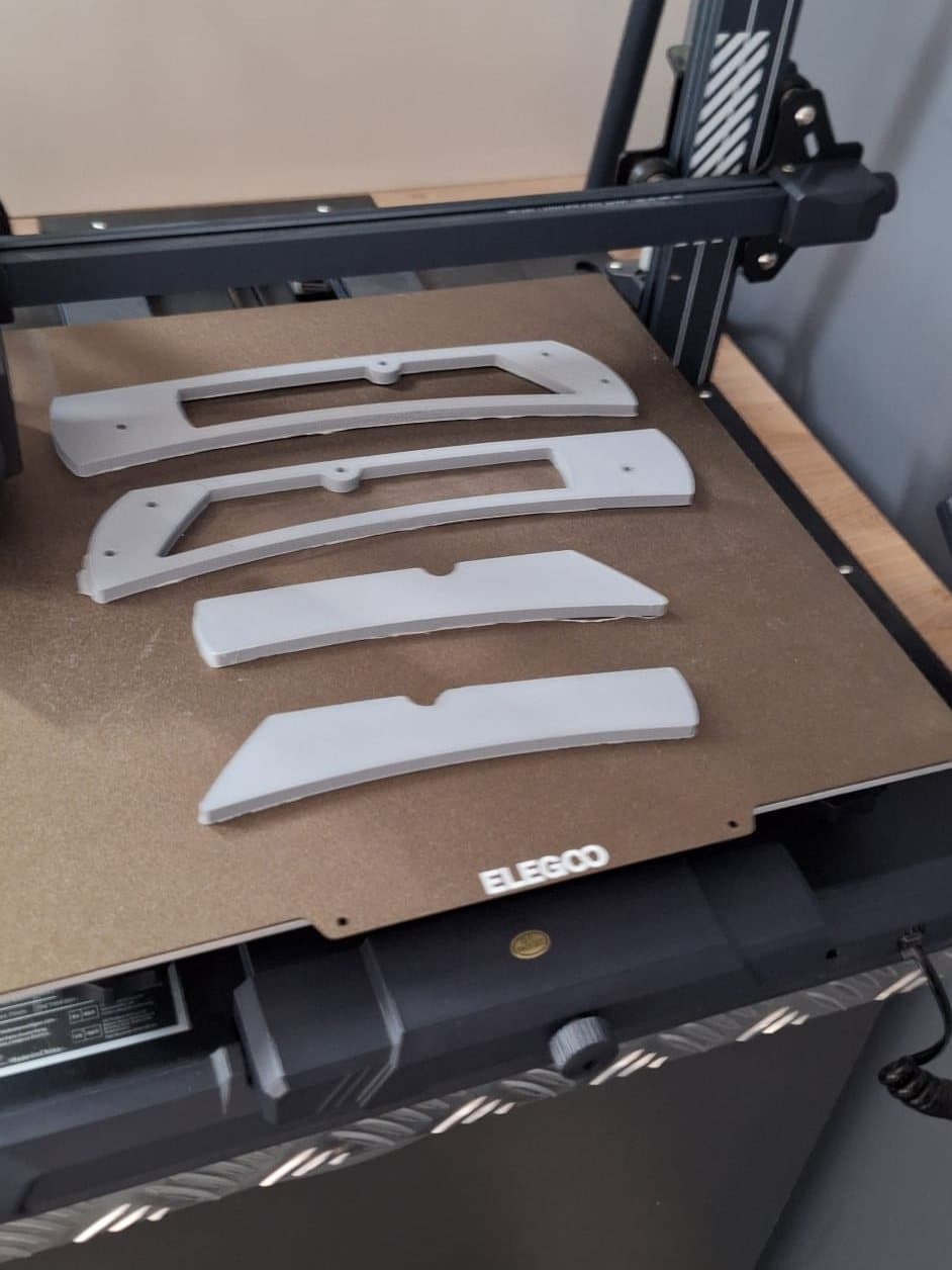 Gabarits imprimés à l'échelle 2, prêts à être montés sur le pantographe