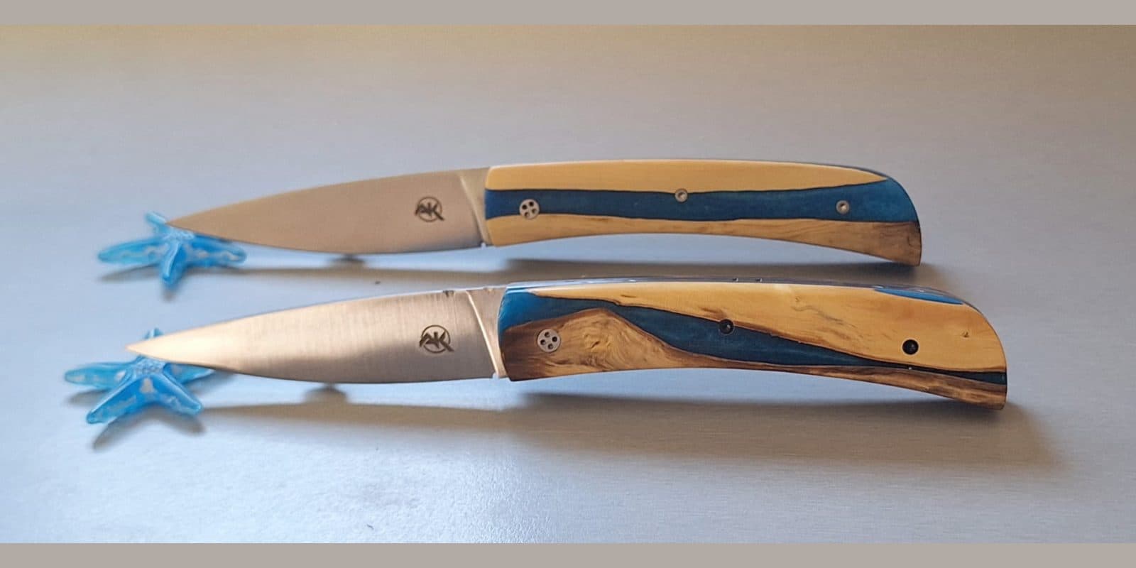 Barracuda grand modèle, Deux hybrides résine et buis