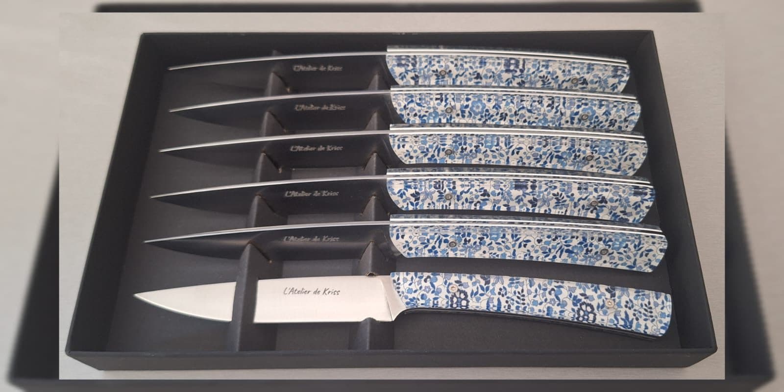 Coffret de 6 couteaux de table Liberty London, Tissu Katie & Millie